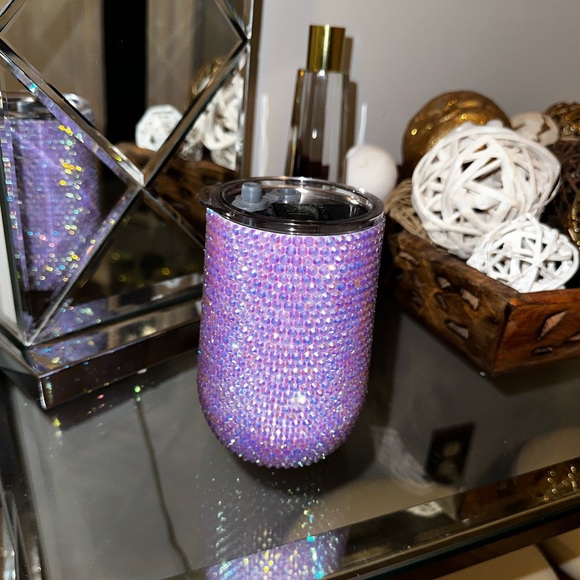 Custom Made Wine Rhinestone Tumbler Cups 🔥 - Picture 4 of 6